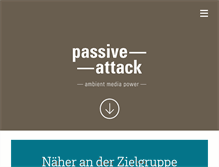 Tablet Screenshot of passiveattack.ch